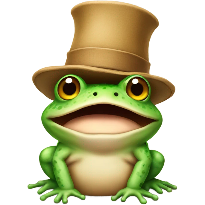 Toad wearing a hat emoji