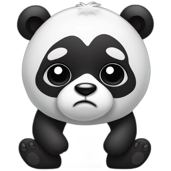 Panda feeling ill emoji