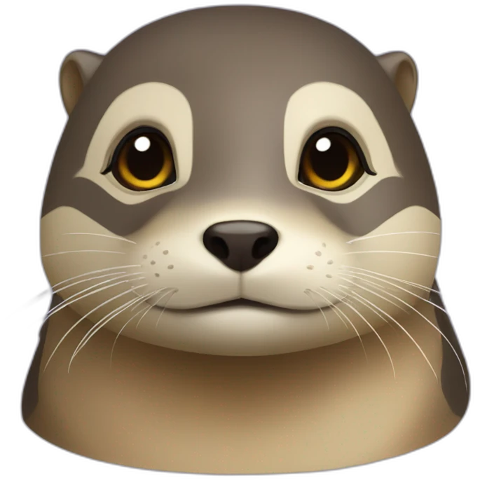Loutre sur tortue emoji