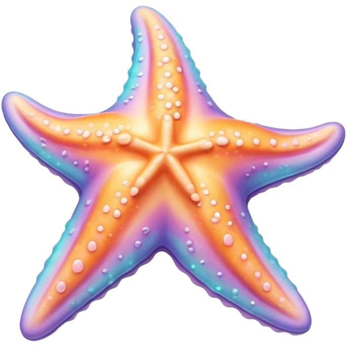 pastel melted starfish emoji