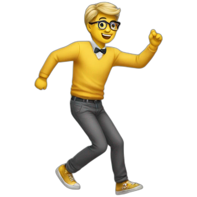 dancing nerd emoji