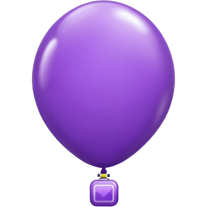 iPhone text purple balloon emoji