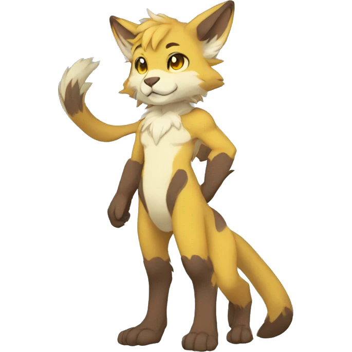 Anthro Sona Fakemon Full Body emoji