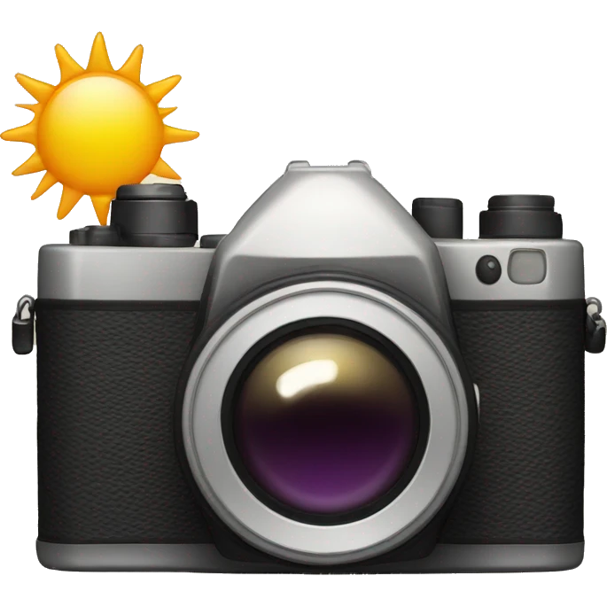 camera with sun emoji