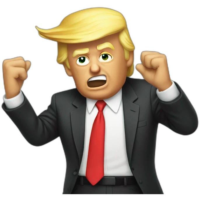 Trump dabbing emoji