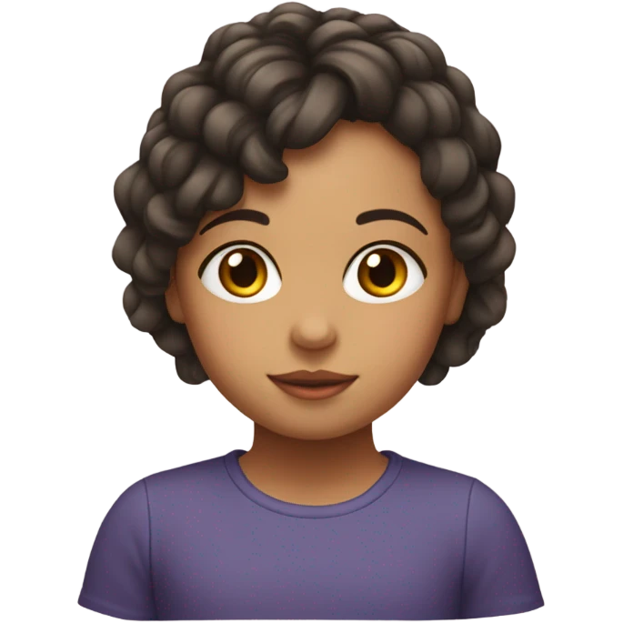 Niña con lazos emoji