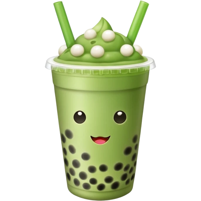 matcha bubble tea emoji