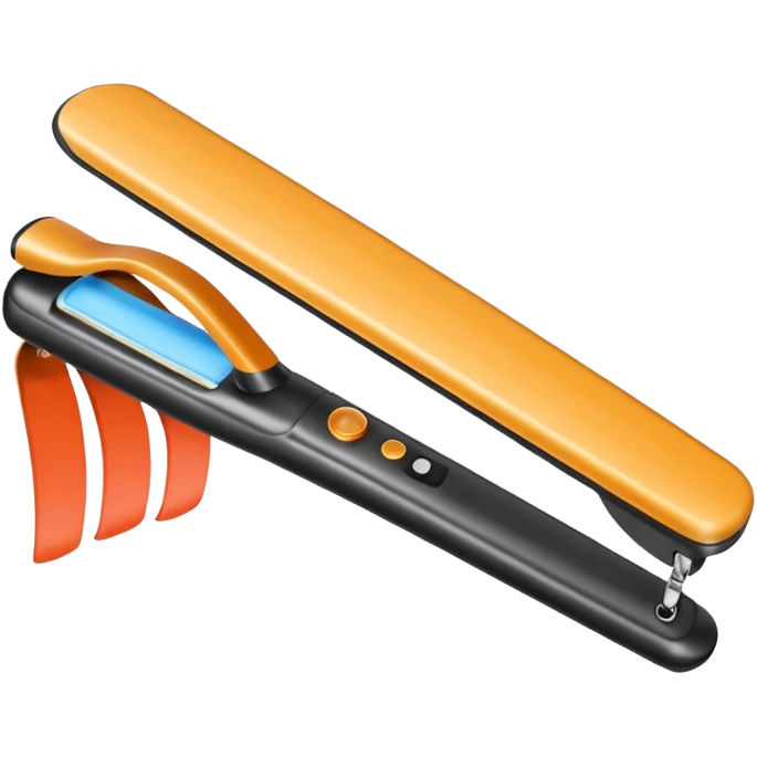 hair straightener emoji