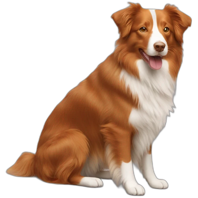 Toller and red border collie emoji