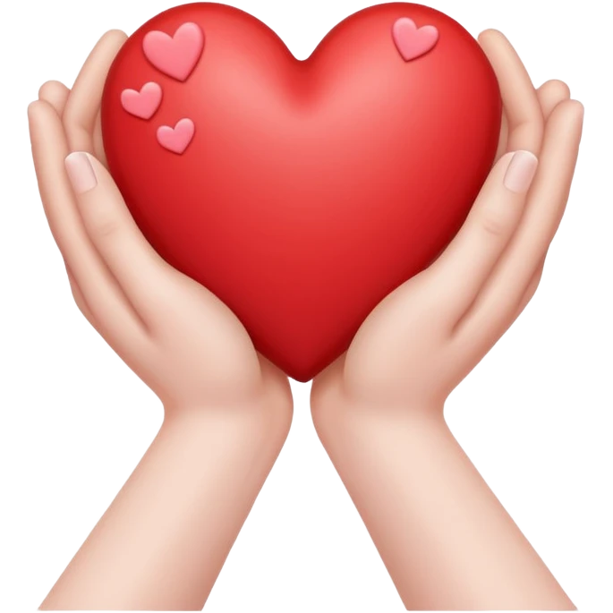 Hello hand with hearts  emoji