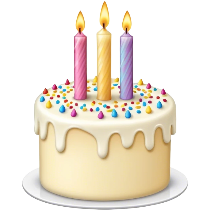 birthday cake with preroll as candle emoji