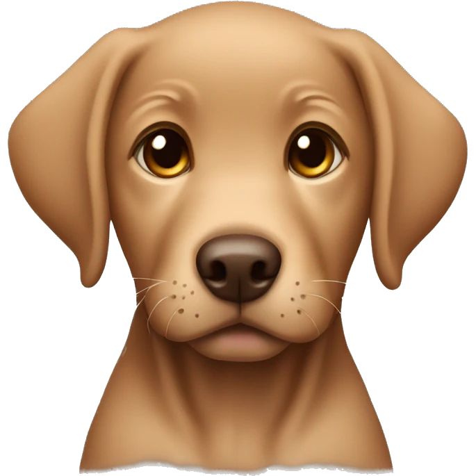 Brown Labrador puppy emoji