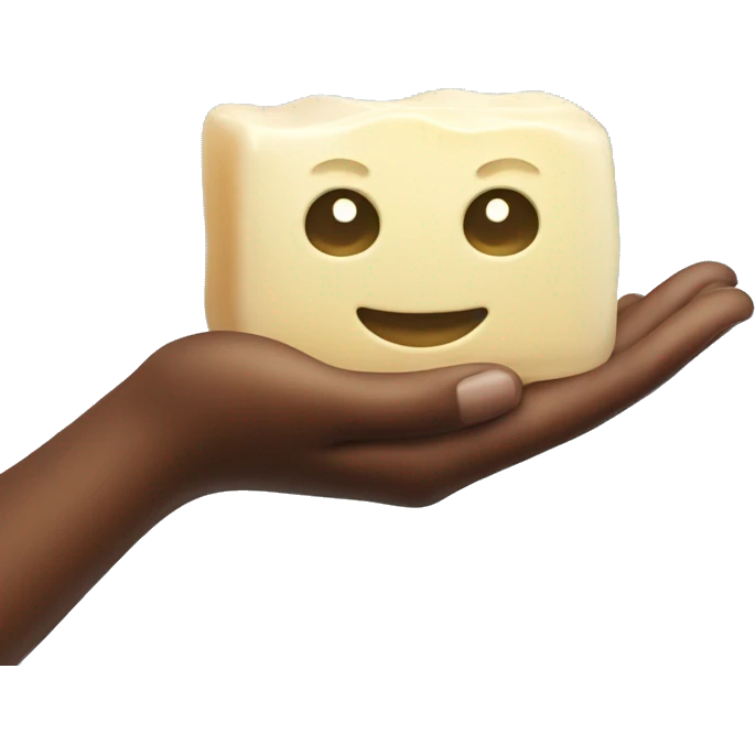 Handing soap to someone  emoji