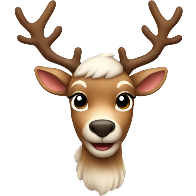 A cute reindeer  emoji