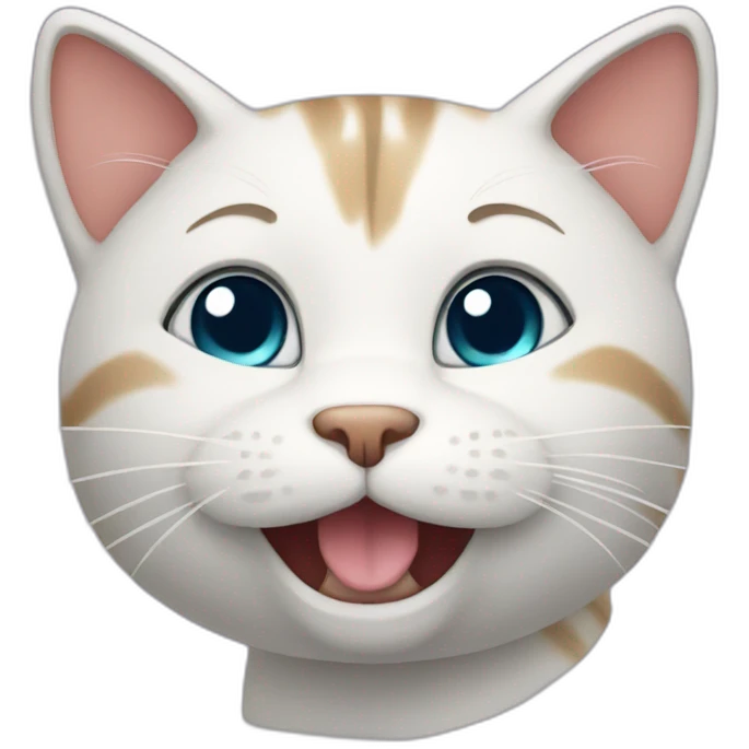 Cat happy emoji