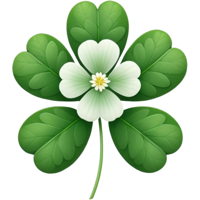witte klaver emoji