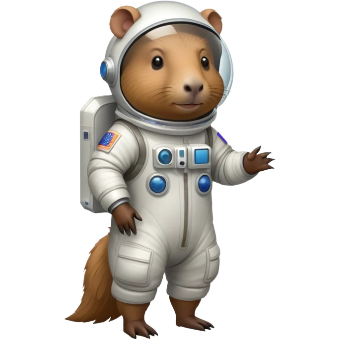 capybara in space suit emoji