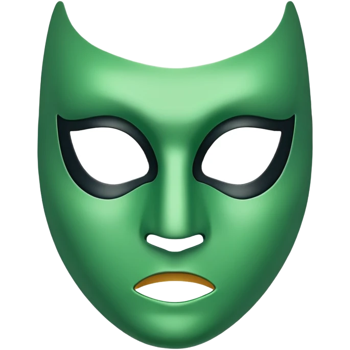 A green mask emoji