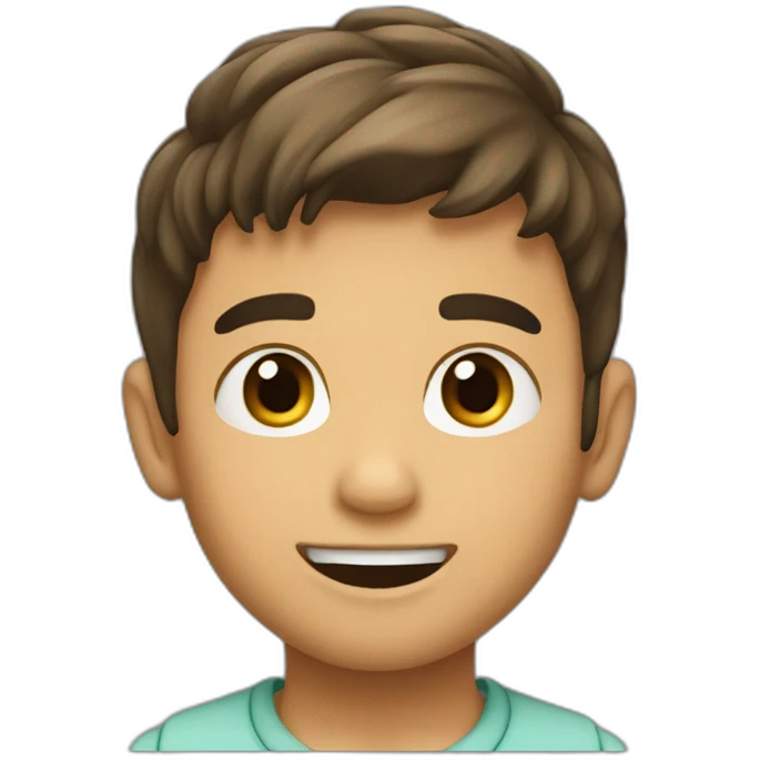 Niño moreno emoji