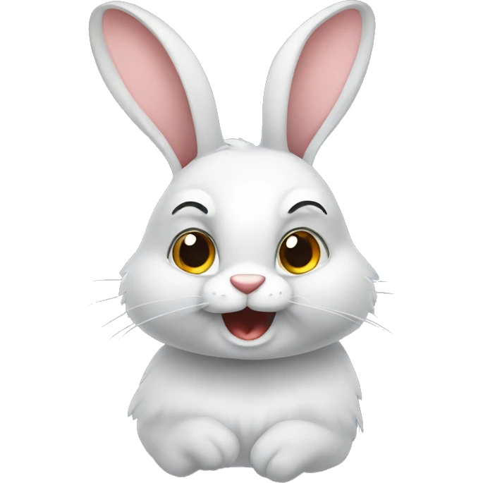 Rabbit with attitude emoji