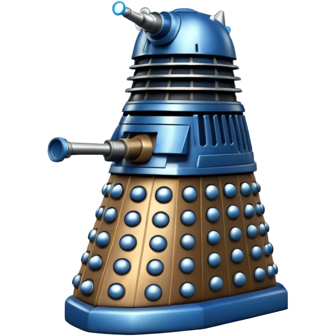 dalek silver blue and bronze emoji