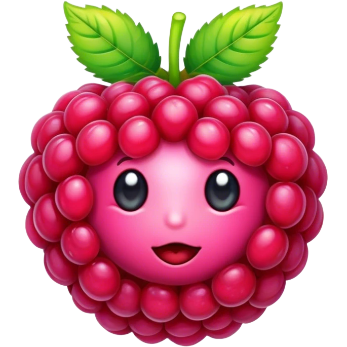 rainbow colored raspberry emoji