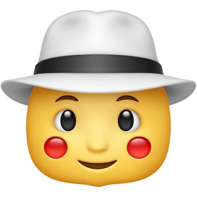 White hat electrical emoji emoji
