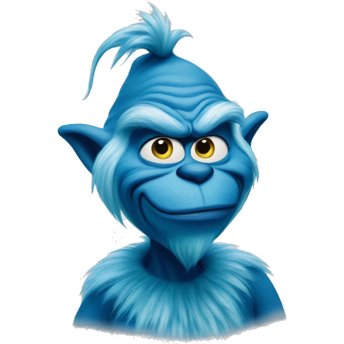 blue grinch emoji