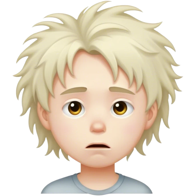 Tired kid emoji