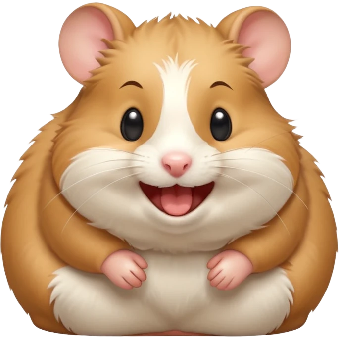 A hamster laughing emoji