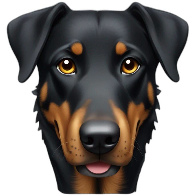 Medium beauceron dog emoji
