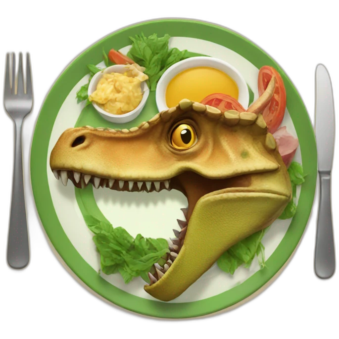 dinosaur dinner emoji