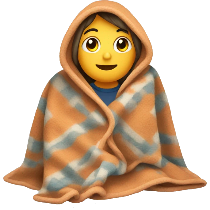 Cozy blanket emoji