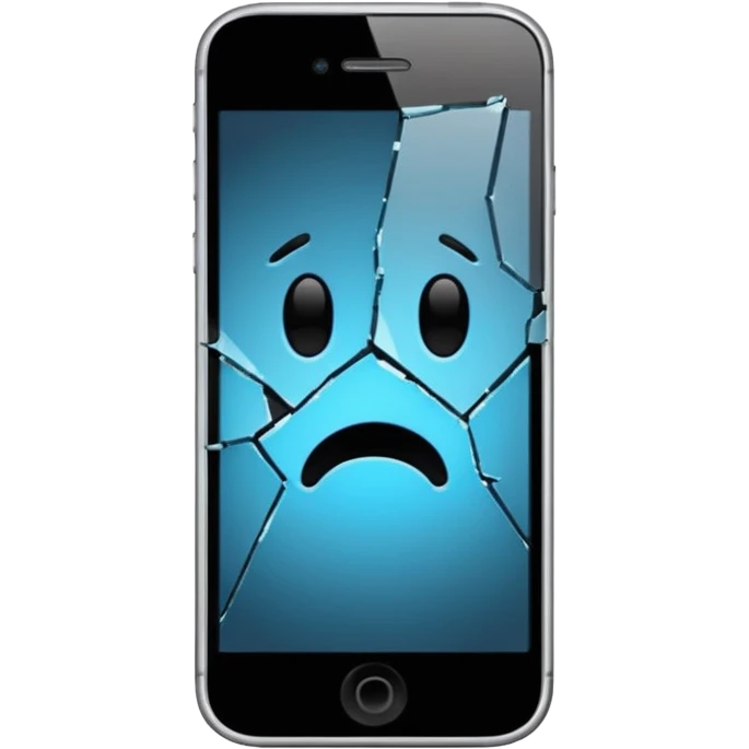 Cracked Screen of phone  emoji