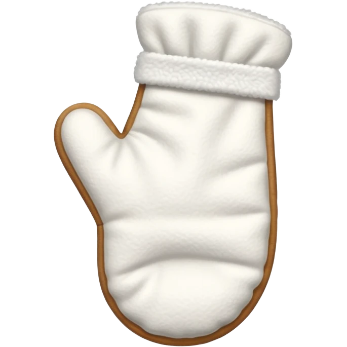 A white baking mitten emoji