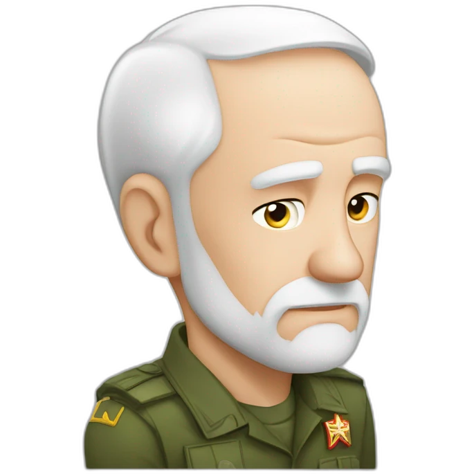 Russian hero Alyosha Popovich is lost in thought and scratching his head with his hand emoji