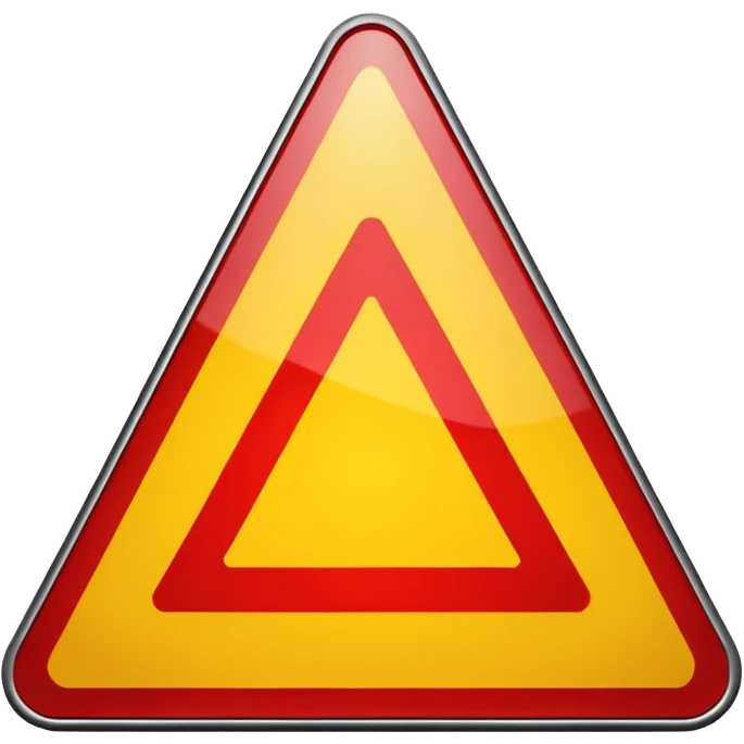 yield sign emoji