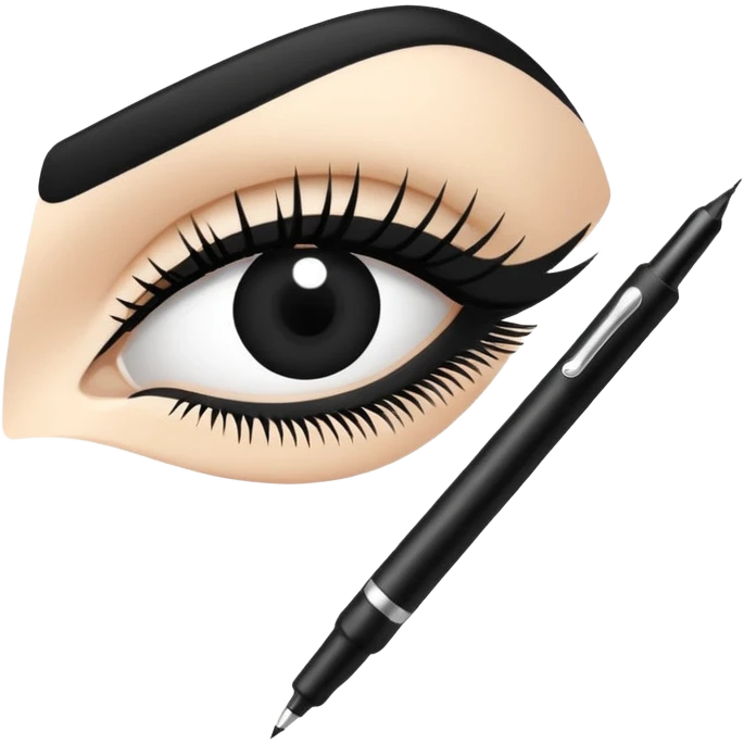 eye liner pen emoji