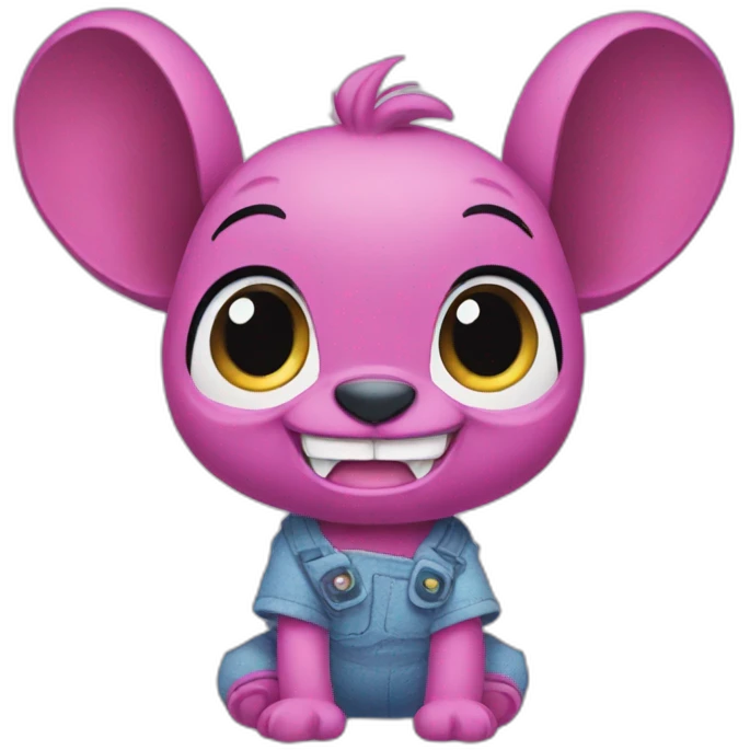 Stitch with hart emoji