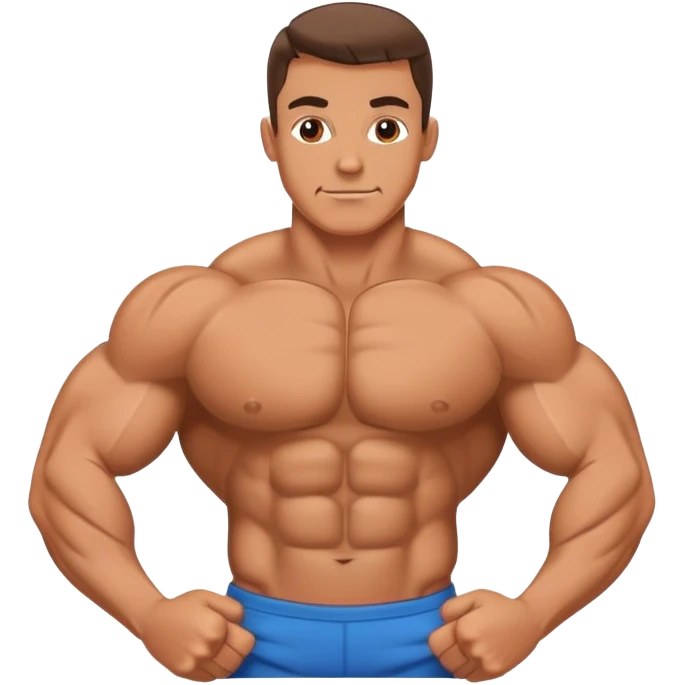 bodybuilder sixpack exercise emoji