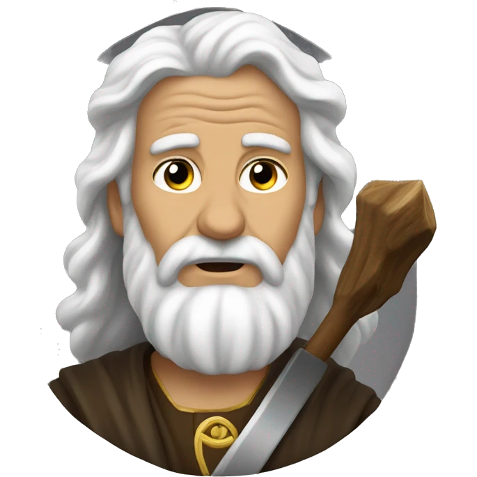 Saint Elijah the Thunderer with thunders emoji