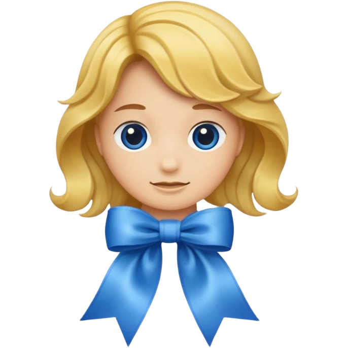 Lazo azul emoji