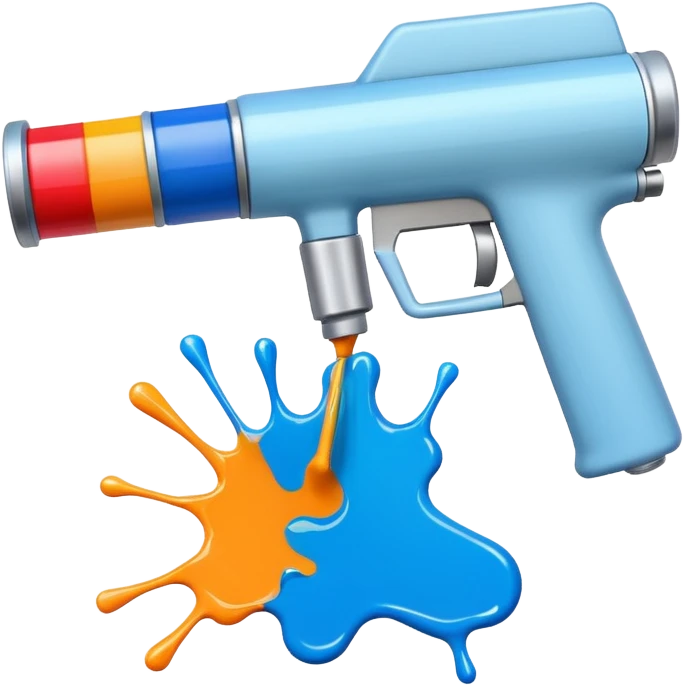 spraying paint gun emoji