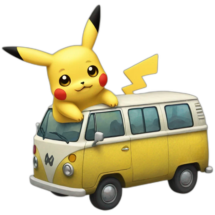 Pikachu-van-gogh emoji