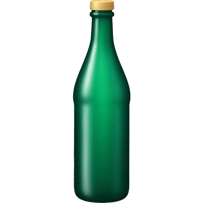 Dark green bottle emoji
