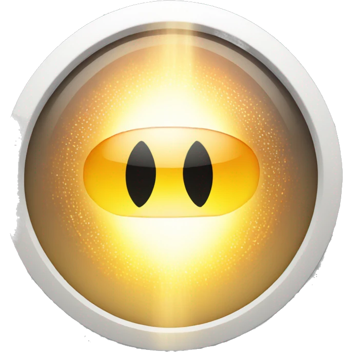 lens with flares in the circle emoji
