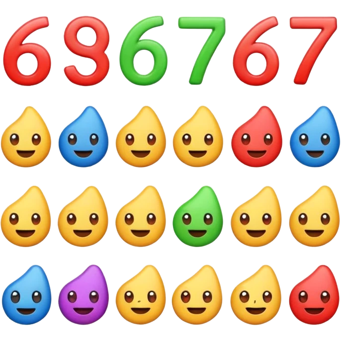 un emoji six seven emoji