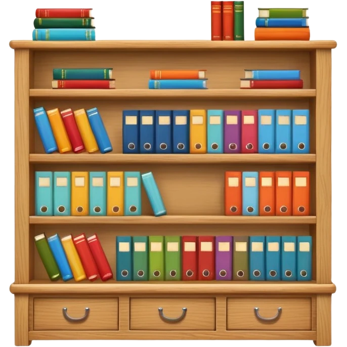 shelf organized emoji