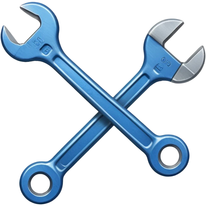 Blue spanner  emoji