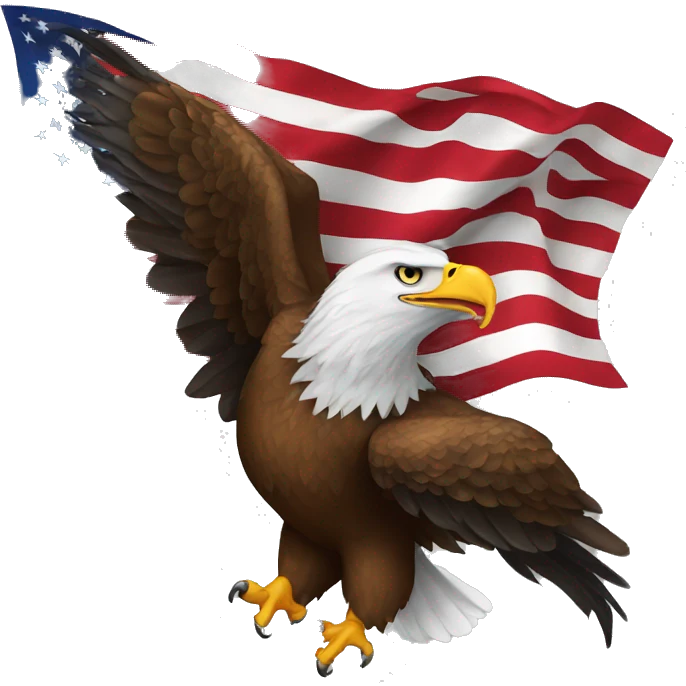 eagle-with-american-flag emoji